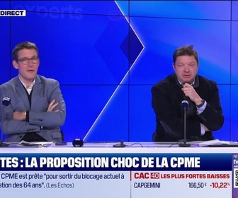 Replay Les experts du soir - Retraites : la proposition de choc de la CPME - 18/02