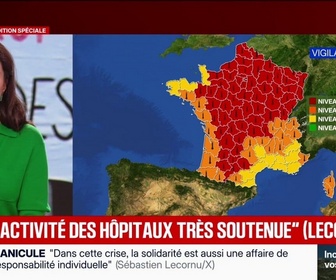 Replay Apolline de 9 à 10 - Canicule: L'activité des hôpitaux est très soutenue, annonce Sébastien Lecornu sur X