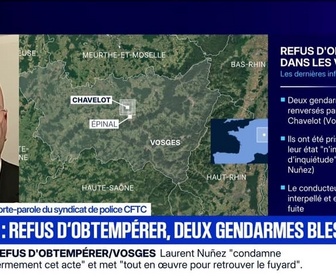 Replay BFM Grand Soir - Deux gendarmes percutés dans les Vosges, le chauffard en fuite - 25/12