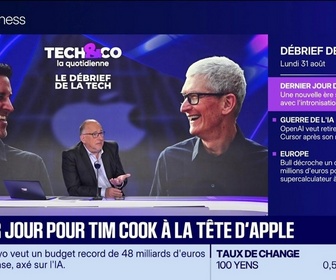 Replay Tech & Co, la quotidienne - Dernier jour pour Tim Cook à la tête d'Apple - 31/08