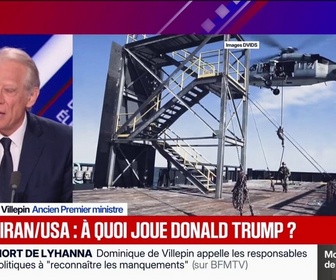 Replay BFM Politique - Guerre au Moyen-Orient: Il faut montrer aux Américains qu'ils sont dans une impasse (...) et rétablir le principe du respect de la souveraineté des états, assure Dominique de Villepin