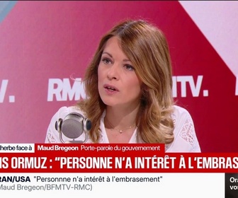 Replay Face à Face - Hausse du prix du pétrole : Personne n'a intérêt à l'embrasement, assure Maud Bregeon, porte-parole du gouvernement