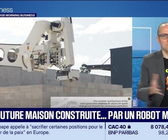 Replay Good Morning Business - Culture IA : Votre future maison construite... par un robot maçon, par Anthony Morel - 29/09