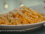 Replay Petits Plats en équilibre - Linguine au poireau et paprika fumé