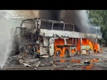 Replay des civils se mettent à l'abri pendant une frappe russe sur Soumy