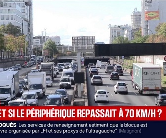 Replay BFM Première - Paris: et si le périphérique repassait à 70km/h ?