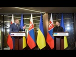 Replay Zelensky et Fico évoquent une coopération pragmatique lors de leur première réunion bilatérale