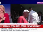 Replay Fauvelle Week-end - Philippe propose 350 euros par mois, dès le premier enfant - 10/10