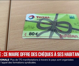 Replay BFM Première - Carburant: ce maire offre des chèques à ses habitants