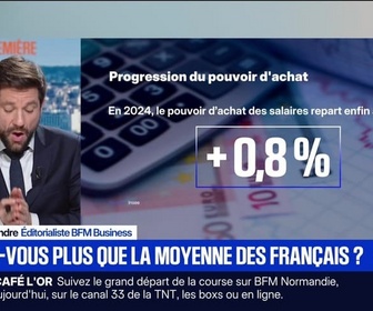Replay BFM Première - BFM éco : Gagnez-vous plus que la moyenne des Français ? - 24/10