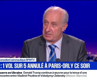Replay BFM Grand Soir - Orages : 1 vol sur 5 annulé à Paris-Orly ce soir - 29/08