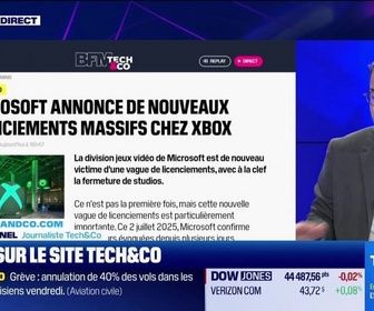 Replay Tech & Co, la quotidienne - À lire sur le site Tech&Co : Microsoft annonce de nouveaux licenciements massifs chez Xbox, par Sylvain Trinel - 02/07