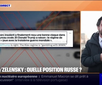 Replay Week-end première - Un clown cocaïné: après les tensions entre Zelensky et Trump, les proches de Poutine chargent le président ukrainien