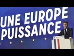 Replay Notre Europe peut mourir, avertit Emmanuel Macron, qui appelle à faire des choix maintenant