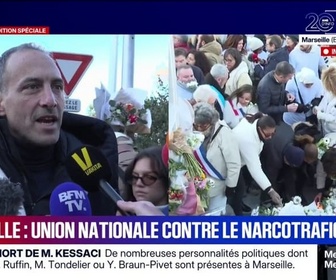 Replay BFM Non-stop week-end - Il y a un climat de terreur selon Raphaël Glucksmann présent à la marche pour Mehdi Kessaci