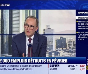 Replay BFM Bourse - Le Club : USA, 92 000 emplois détruits en février - 06/03