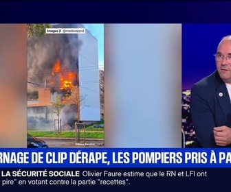 Replay BFM Grand Soir - Rhône : un clip vire au chaos, un immeuble en feu - 08/11