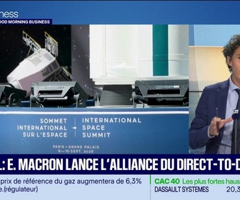 Replay Good Morning Business - Spatial : Emmanuel Macron veut accélérer sur le direct-to-device