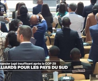 Replay Journal de l'Afrique - COP 29 : un accord financier jugé insuffisant par les pays du sud