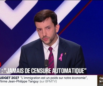 Replay BFM Politique - Budget: La désindexation des pensions de retraite, c'est inacceptable, estime Jean-Philippe Tanguy, député RN de la Somme