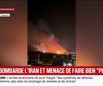 Replay BFM Première - Les États-Unis bombardent à nouveau l'Iran, Donald Trump durcit le ton