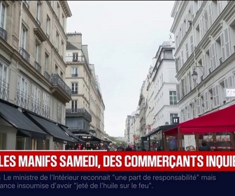 Replay BFM Première - À l'approche de nouvelles manifestations, les commerçants s'inquiètent d'une reprise des pillages: On a besoin de travailler