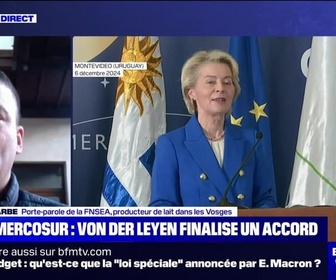 Replay BFM Story Week-end - Story 2 : Mercosur, von der Leyen finalise un accord - 06/12