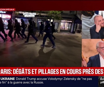 Replay BFM Grand Soir - Paris : dégâts et pillages en cours près des Halles - 18/10