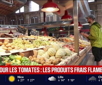 Replay BFM Première - On essaye de limiter nos achats: dans les rayons, les prix des produits frais continuent d'augmenter