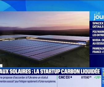 Replay Good Morning Business - Panneaux solaires : la startup Carbon est liquidée