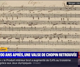 Replay L'image du jour - Une valse inédite du compositeur Frédéric Chopin retrouvée 200 ans après