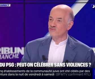 Replay BFM Politique - Débordements en marge du sacre du PSG: On est dans une situation qui est bien moins catastrophique que celle qui a été annoncée, estime Alain Bauer