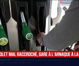 Replay BFM Première - Arnaque au pistolet mal raccroché: ce supermarché alerte contre une arnaque qui sévit à la station essence