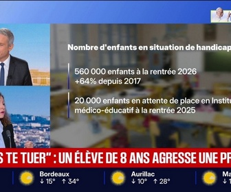 Replay BFM Première - Ce que l'on sait de l'enfant de 8 ans qui a agressé son enseignante dans la cour de récréation à Évry-Courcouronnes