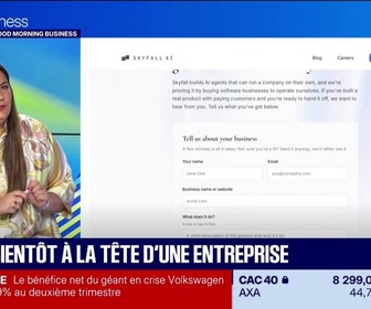 Replay Good Morning Business - Une IA bientôt à la tête d'une entreprise