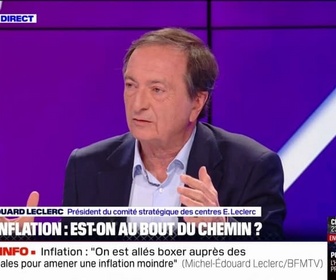 Replay BFM Politique - Inflation: On ne reviendra pas aux prix d'avant affirme Michel-Édouard Leclerc