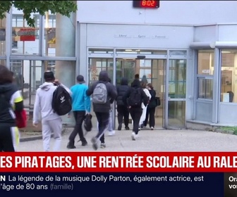 Replay BFM Première - La préparation de la rentrée scolaire au ralenti dans certains établissements après la cyberattaque subie par le ministère de l'Éducation nationale