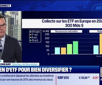 Replay BFM Bourse - Culture ETF : Combien d'ETF pour bien diversifier ?, par Julie Cohen-Heurton - 31/10