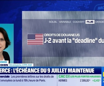 Replay BFM Bourse - L'éco du monde : Commerce, l'échéance du 9 juillet maintenue - 07/04
