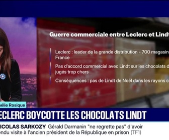 Replay 20H BFM - LE CHOIX D'AMÉLIE ROSIQUE - Noël: Leclerc boycotte les chocolats Lindt
