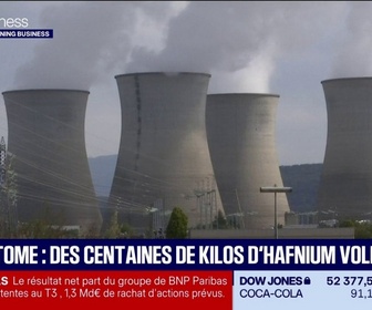 Replay Good Morning Business - Des centaines de kilos d'hafnium volés chez Framatome