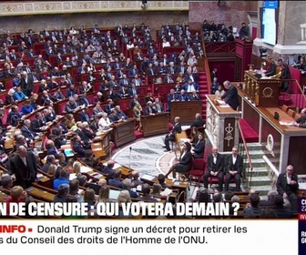 Replay 20H BFM - Ce mercredi, les députés se prononceront sur la censure du gouvernement de François Bayrou