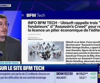 Replay Tech & Co, la quotidienne - À lire sur le site Tech&Co : Ubisoft rappelle trois pères fondateurs d'Assassin's Creed pour refaire de la licence un pilier économique de l'éditeur, par Sylvain Trinel - 24/02