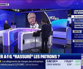 Replay Les experts du soir - Barnier a-t-il rassuré les patrons ? - 28/11