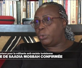 Replay Journal de l'Afrique - La justice tunisienne confirme la peine à 8 ans de prison de la militante anti-raciste Saadia Mosbah