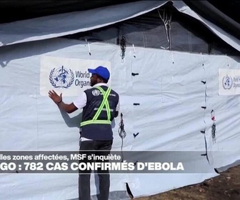 Replay Journal de l'Afrique - RD Congo : 782 cas confirmés d'Ebola et deux nouvelles zones affectées, MSF s'inquiète