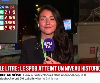 Replay BFM Première - Prix du carburant: les SP98 atteint un niveau record