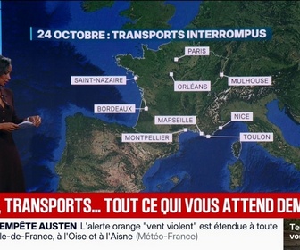 Replay BFM Première - Mobilisation du 24 octobre: ce que l'on sait sur les perturbations
