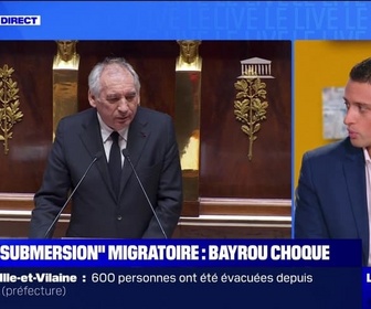 Replay Le Live BFM - Submersion migratoire : Bayrou choque - 28/01