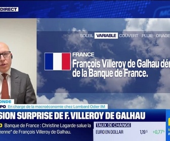 Replay BFM Bourse - L'éco du monde : Démission surprise de F.Villeroy de Galhau - 09/02